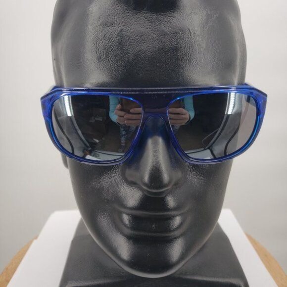 UVEX Sport Polarized Sunglasses LGL 2 Blue Transparent Frame Silver Lens NWT - Picture 6 of 11